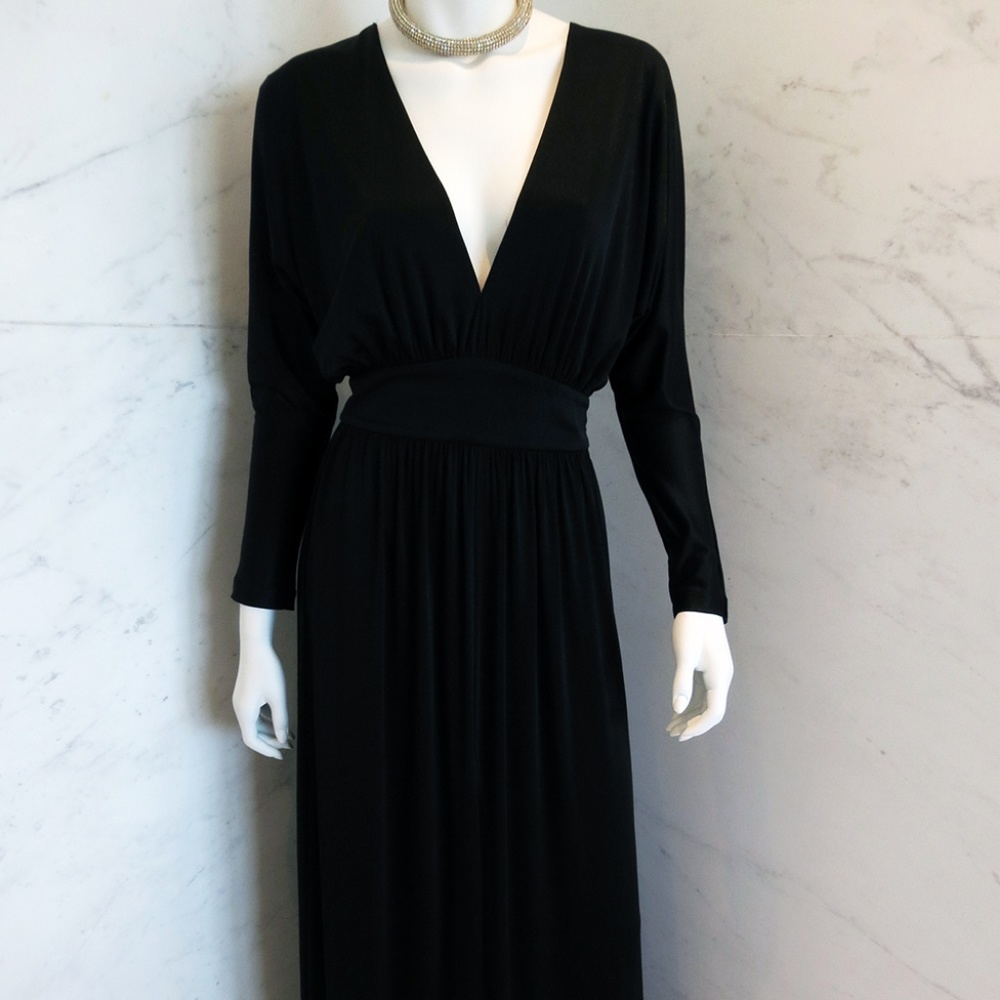 Halston Black Dress